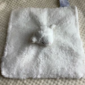Little Miracles Sheep Lamb Lovey Security Blanket Stuffed Animal Embroidery Eyes
